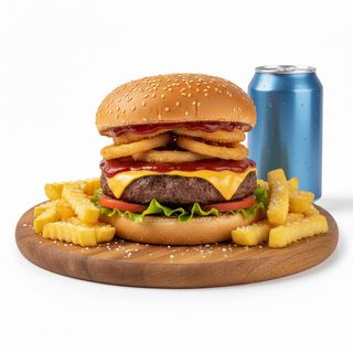 Hamburger toscano menù