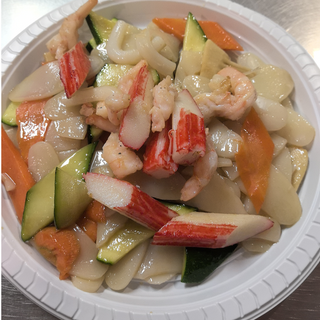 Gnocchi di riso con frutti di mare