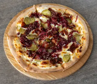 Pizza z chipsami z boczku (45 cm)