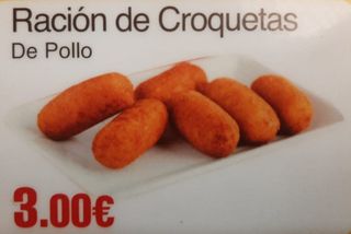 Ración De Croquetas De Pollo