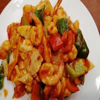 16F. Arroz Con Gamba De Salsa Agridulce