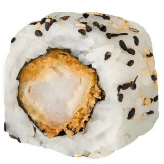 Roll de tempura de langostino