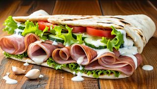 Телешки дълъг лаваш дюнер