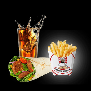 Menú Durum falafel Normal