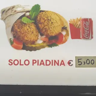 Piadina falafel