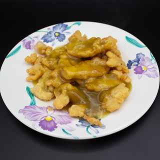 92. Pollo Frito Con Salsa Curry