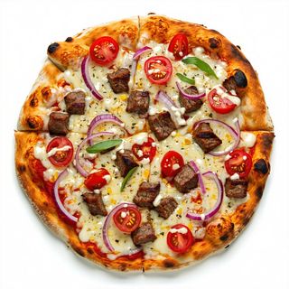 Pizza kebab - familiare
