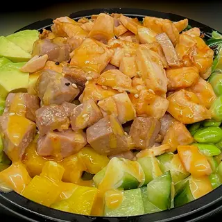 Poke mixto pasado