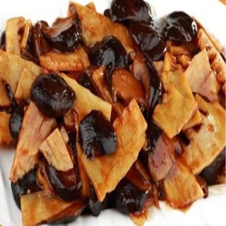 Setas Chinas y Bambú Salteadas