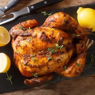 1 pollo asado entero