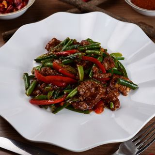 Фасоль с мясом