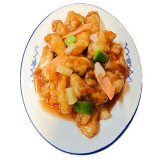 95 Панирана бяла риба със сладко-кисел сос