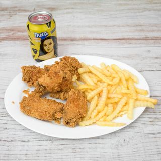 Menú Alitas (5 Uds.)