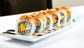 Uramaki vegetariano roll