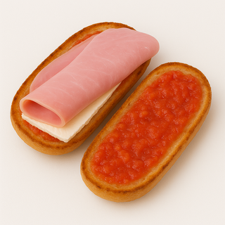 Barrita con jamon york y queso fresco