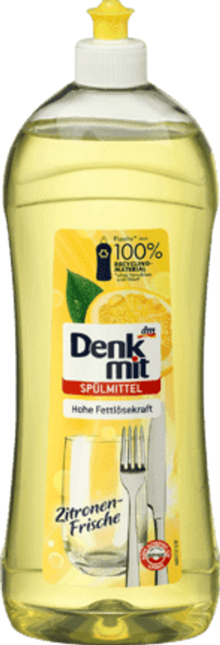 Denkmit deterdžent za ručno pranje posuđa – limun, 1 l (313457)