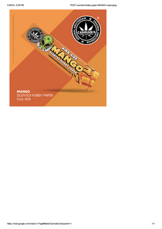 Mango scented Hobby paper