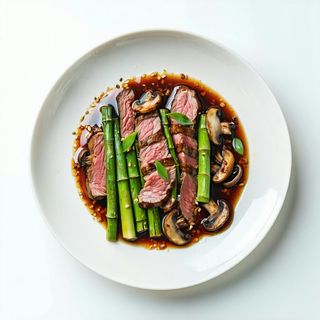 89a Maiale bambù e funghi