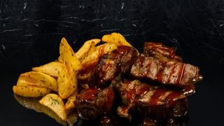 Свински ребра с барбекю сос (450г)