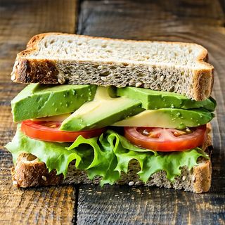 Avocado cheese & tomato sandwich