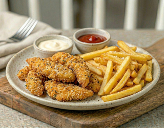 Fingers De Pollo Con Patatas