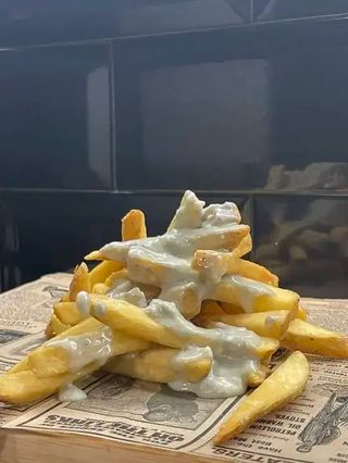 Fries blue cheese
