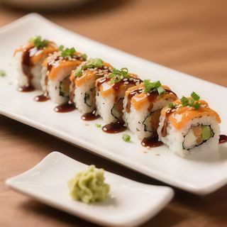 Uramaki de salmón (8 pzs.)