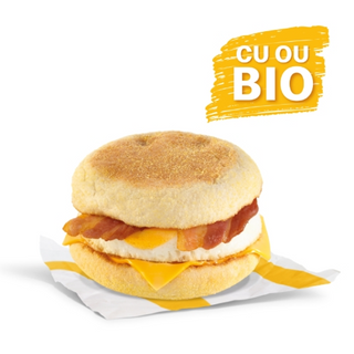 BACON MCMUFFIN CU OU  SENDVIS CU OU SI BACON 124G