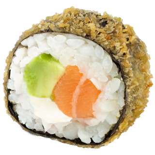 Futomaki de salmón tempurizado