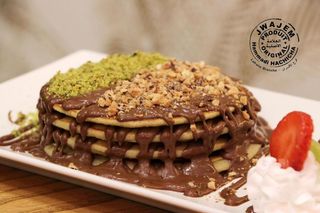 Pancake Nutella fruit secs