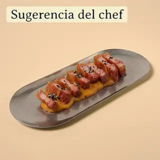 Torreznos DO Soria con patata revolcona.