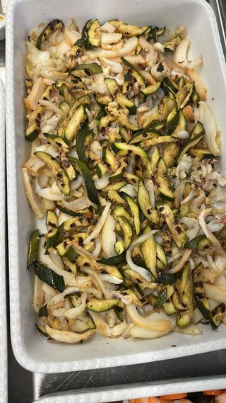 Tagliata di seppie con verdure grigliate