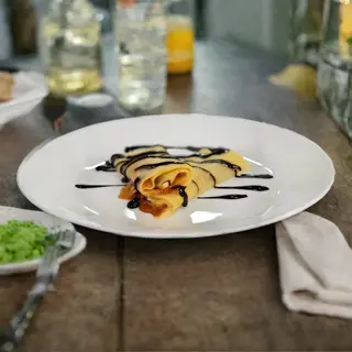 Млинці з нутелою та грецьким горіхом (160г)