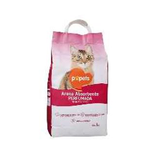 Areia Perfumada Gatos - Popets 5Kg