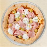 ПИЦА С МОРТАДЕЛА, ШАМ ФЪСТЪК И СТРАЧАТЕЛА