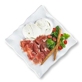 Prosciutto crudo di parma e mozzarella di bufala campana