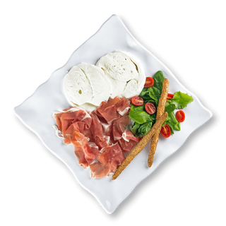 Prosciutto crudo di parma e mozzarella di bufala campana