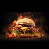 კომბო ბურგერი და ფრი