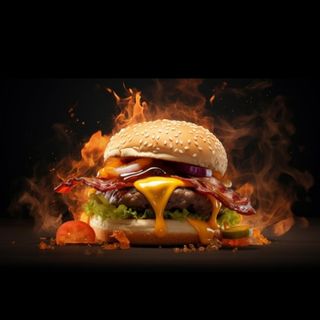 კომბო ბურგერი და ფრი