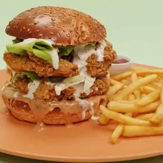 Double Chicken Burger + Coca-Cola 0.33l