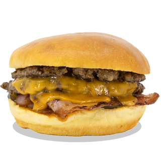 Gol en las Gaunas (Queso Cheddar,Cebolla Caram,Salsa Cheff,Bacon,Pepinillo)