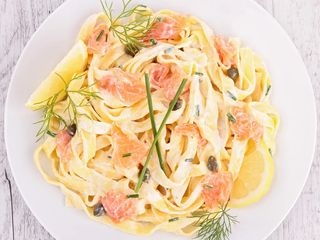 Tagliatelle aux deux saumons