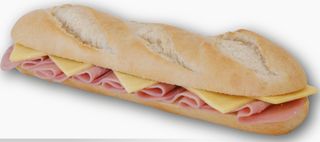 Bocadillo De Jamón York Con Queso