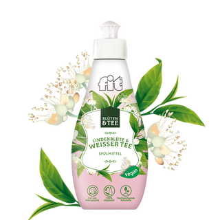 ფიტი ჭურჭლის სარეცხი თხევადი საშუალება ცაცხვის ყვავილი და თეთრი ჩაი 400 მლ