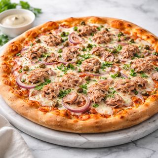 Pizza Atún, Pimientos y Olivas 30 cm