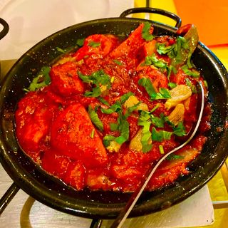 Garlic Chilli Chicken( Medium hot/ Medio picante)