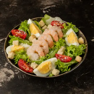 Великий салат "Цезар" з креветками (310г)