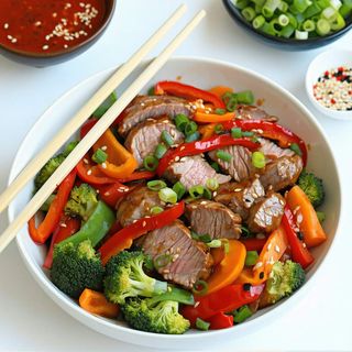 Wieprzowina z warzywami łagodna