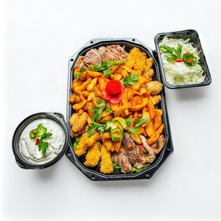 Platou ceafa, crispy si aripioare (6 persoane)