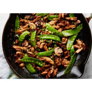 Dry Black Bean Sauce And Snow Peas